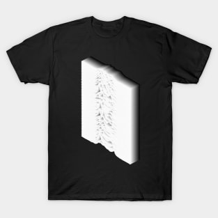 3D Unknown Pleasures Inspired Graphic Design Artwork T-Shirt